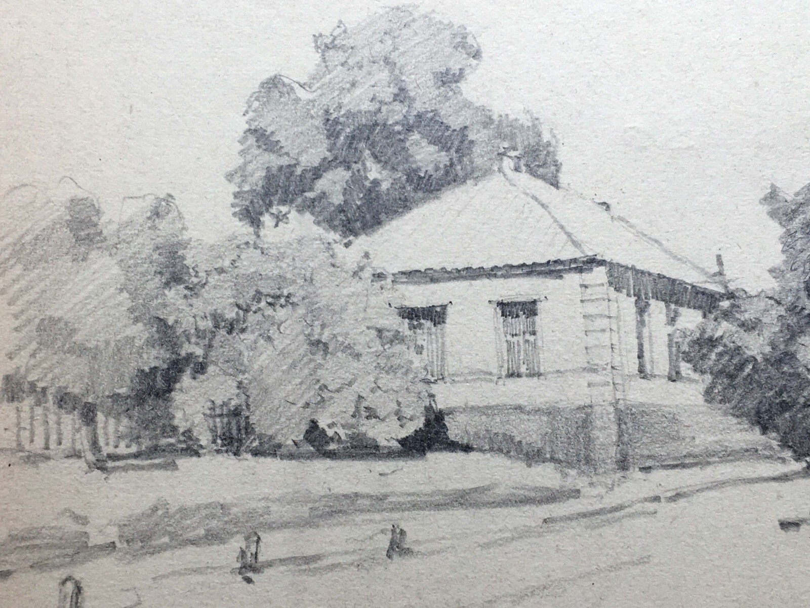 Pencil Painting Unframed The Beginning of Sumy Street Lednev D Home Decor n818