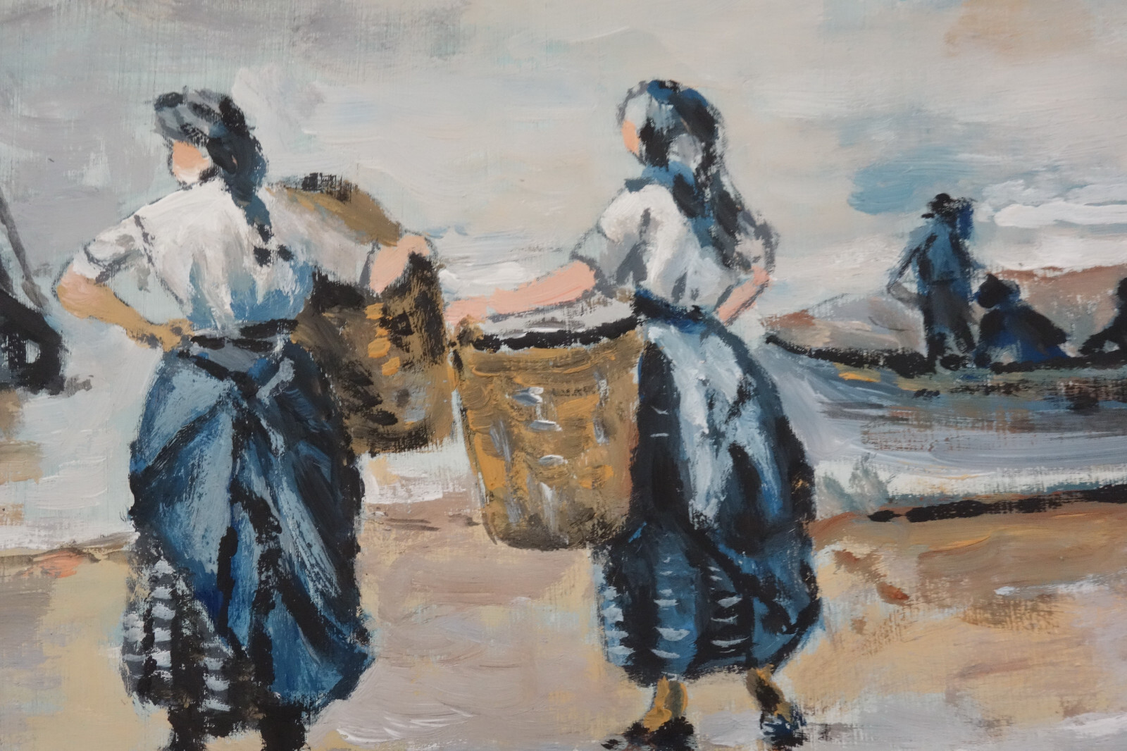 Rare fine unique American seaside painting, signed Winslow Homer, w COA
