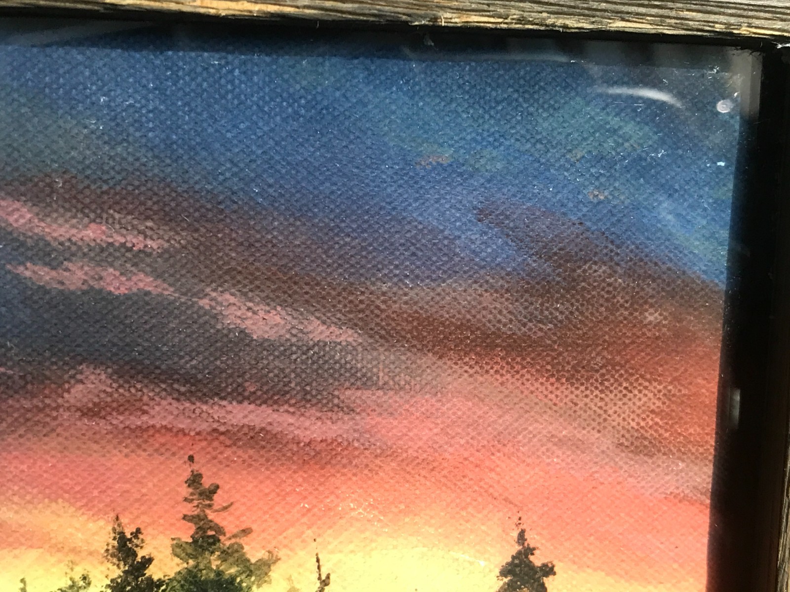 first light farm – original framed 8X10 landscape painting by lagana randy j