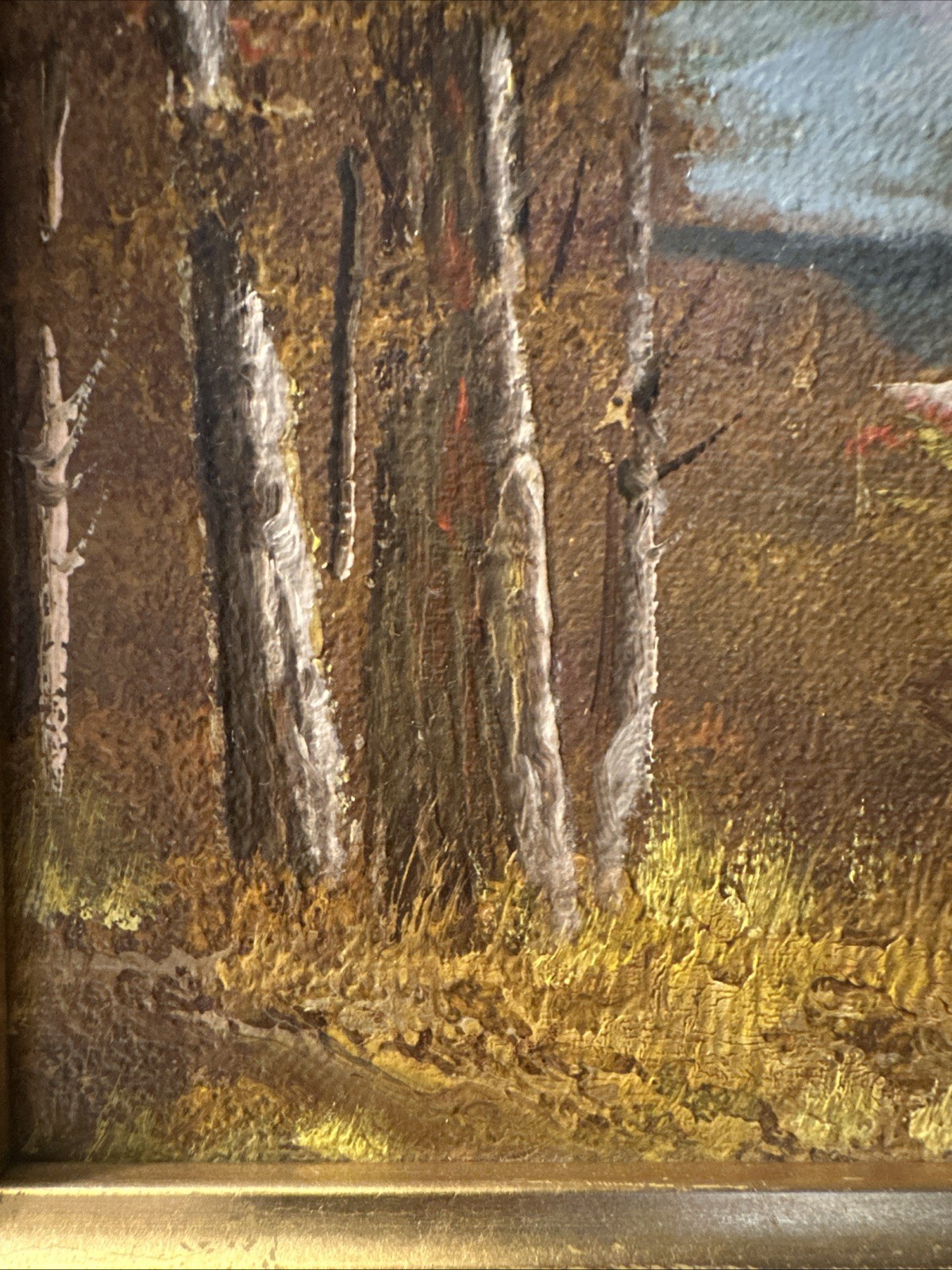 Original “Sullivan” LANDSCAPE MOUNTAIN &RIVER OIL PAINTING SIGNED