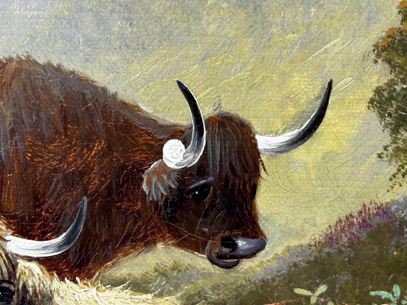 Painting ⛰️ Ben Lawers First Light Morning Mist Highland Cattle Beside Loch Tay