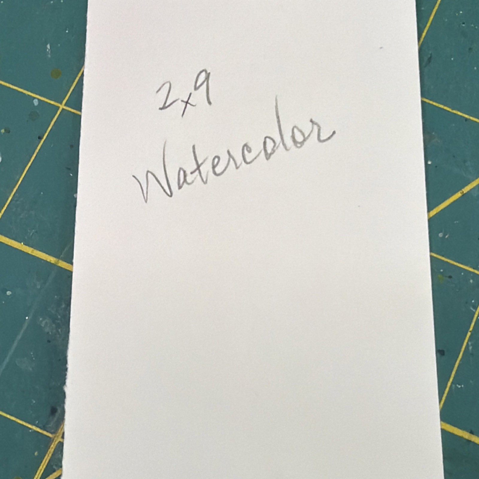 M. Hackney Original Watercolor Daisy Flower Painting Bookmark 2×9 Signed OOAK