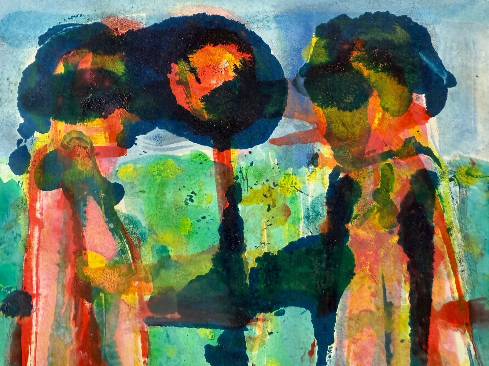 Original Signed Art By Listed Artist Mark Luca (1918-2005) 9 1/2″ x 12 3/8″ UC