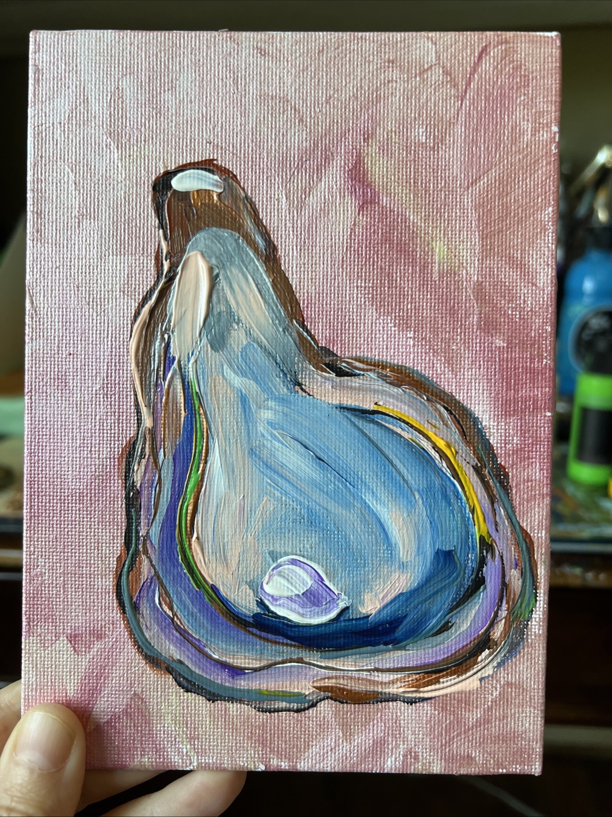 Oyster Shell ,original Acrylic Painting,5/7