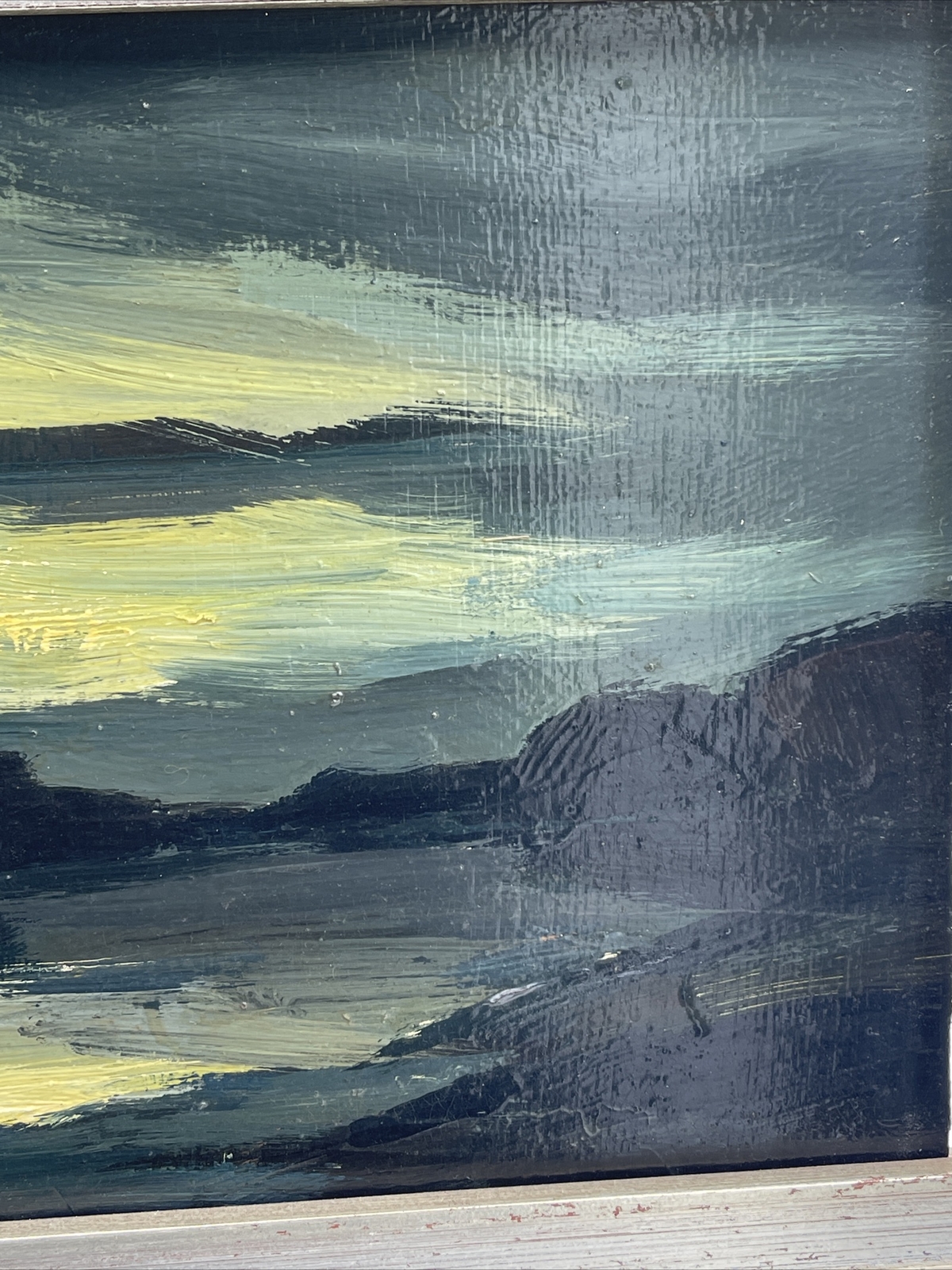 Toon Koster Painting Expressionist Landscape Holland Modernist Listed NIGHT SKY
