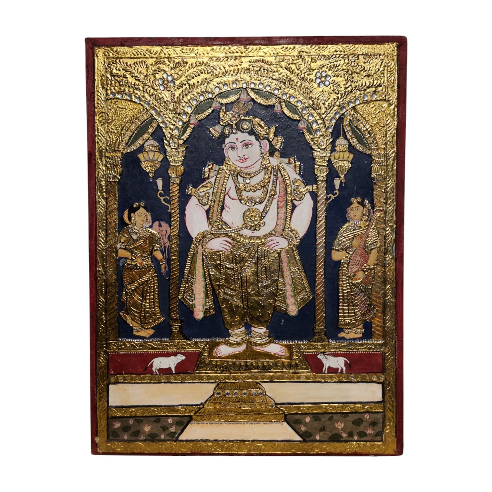 India Tanjore Painting Indian Miniature Painting Tanjavur Painting Art