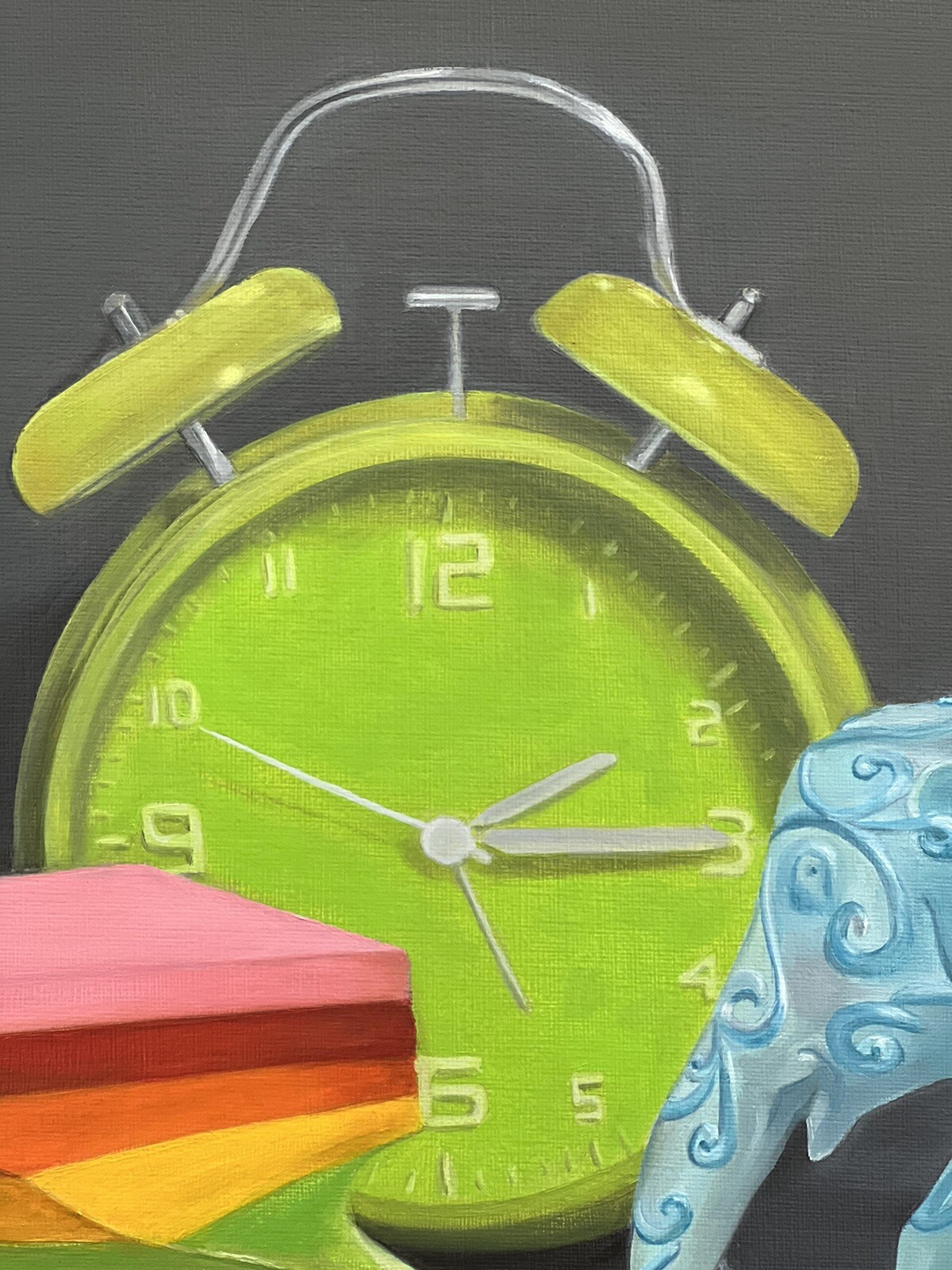 Time Doesn’t Wait_Original 16”x 20” Hand Painted Oil Painting on Canvas