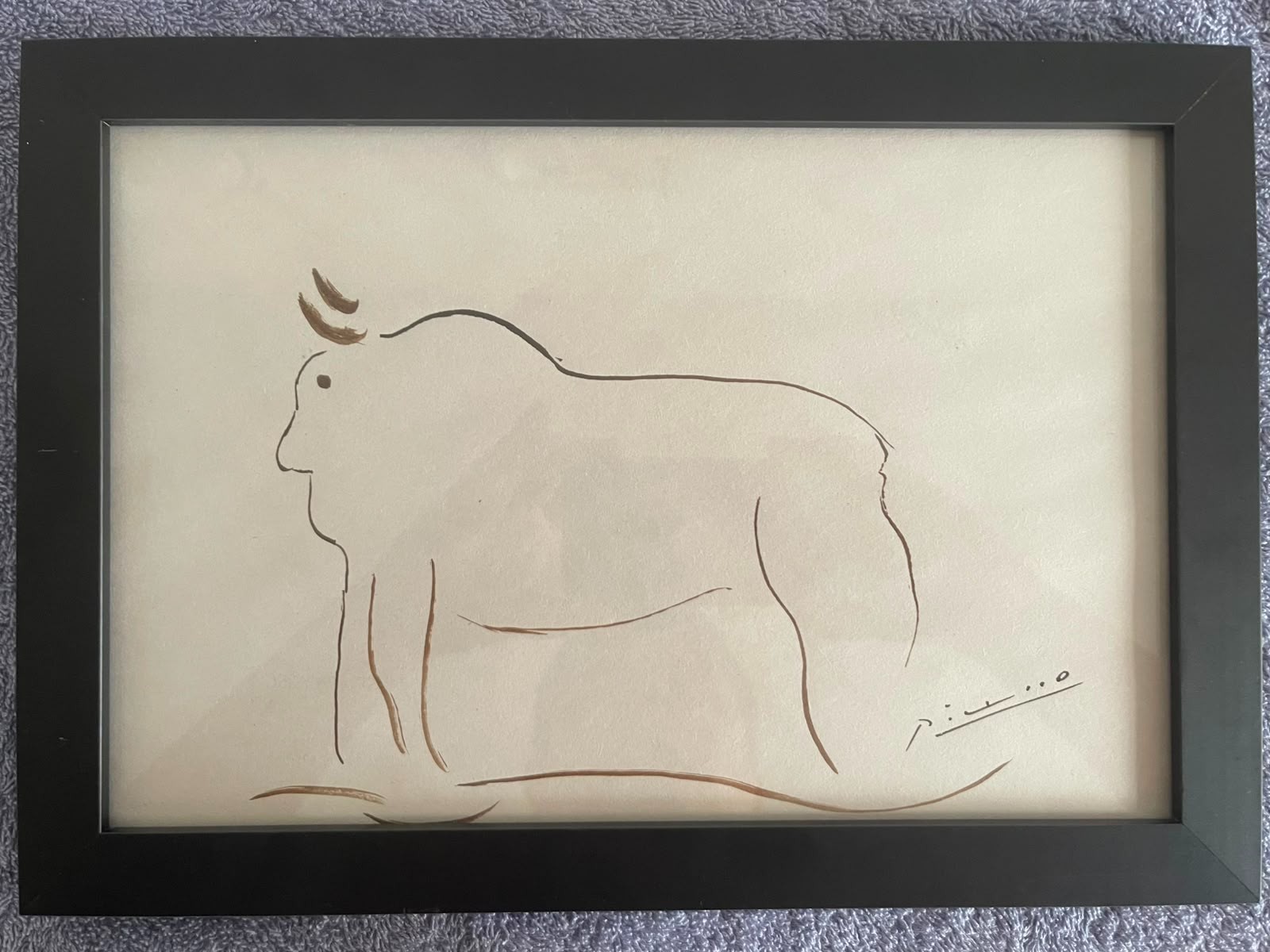 PABLO PICASSO oil painting framed on sealed and signed wood