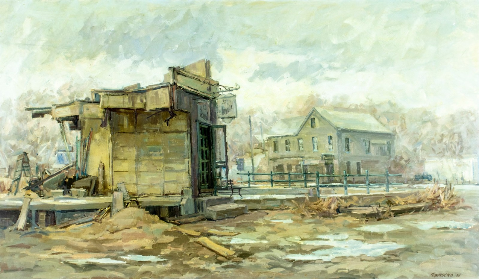 Townsend Howe (NJ,NH,1928-2007) oil painting 151823