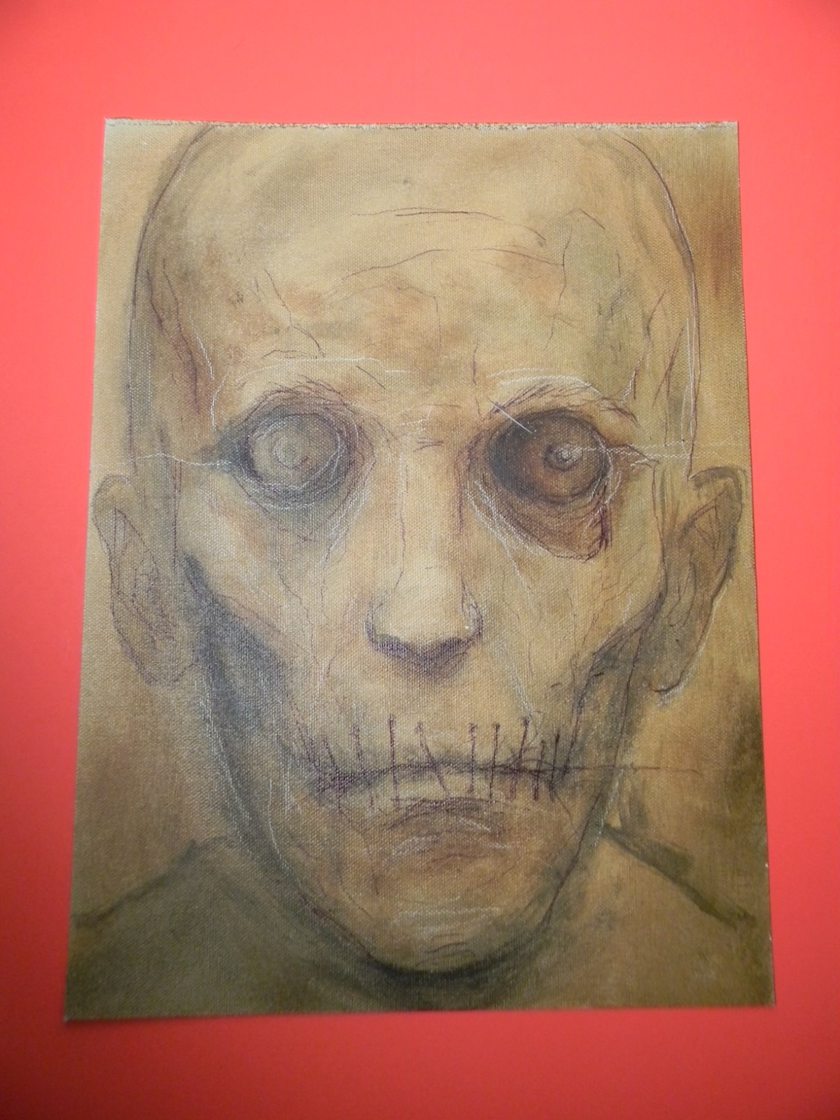TORMENTED ALEXANDER Todorov Horror Morbid Dark Art Zombie Signed Painting