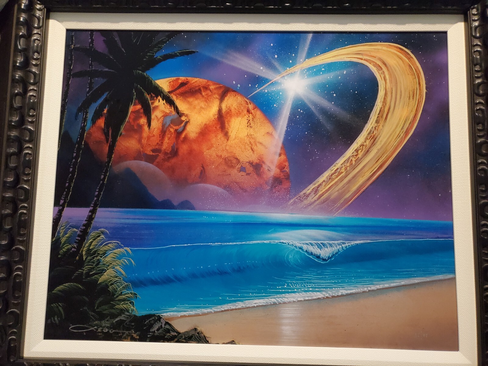 Chris Sebo Dye Sublimation on Aluminum (Dance of the Spheres) #81/99 Stunning!!