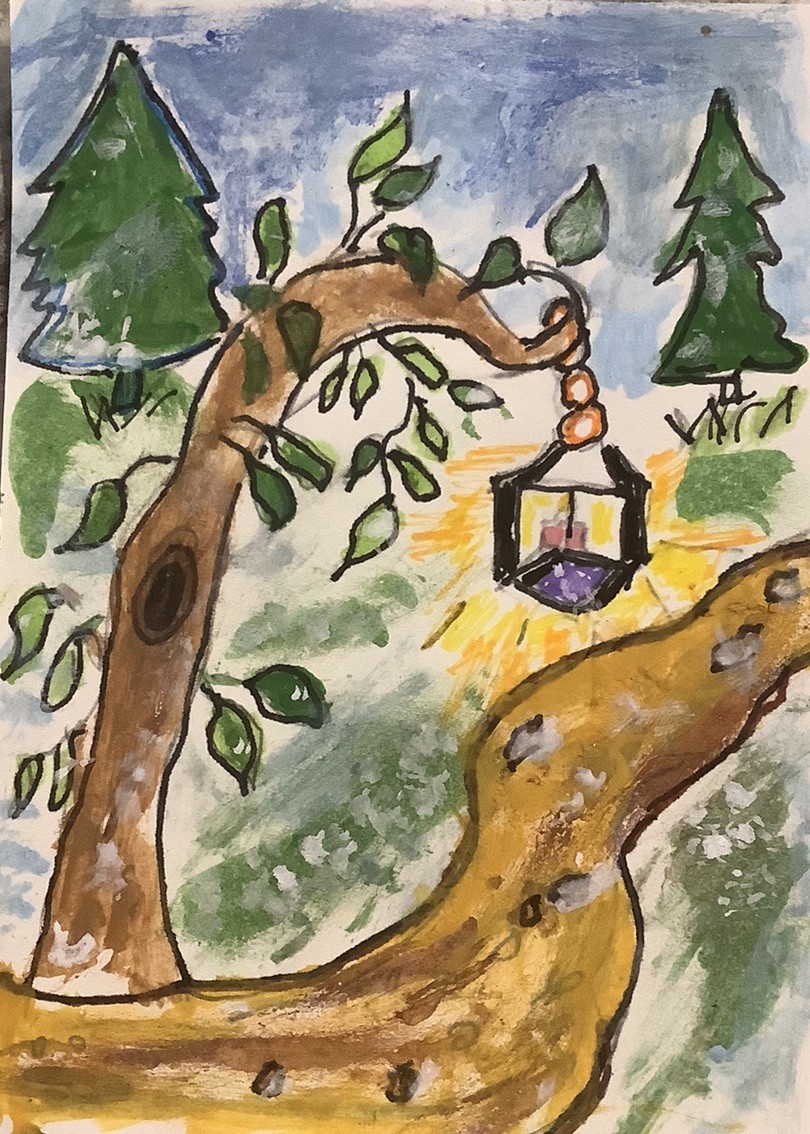 Aceo Painting A Trail Titled “The Path”