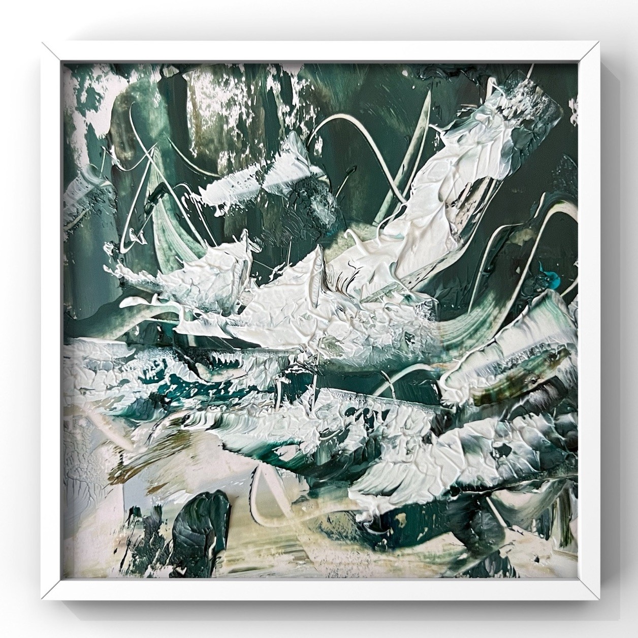 Windy North Sea Shore near Skagen Denmark, Modern Coastal Abstract Artwork Gift