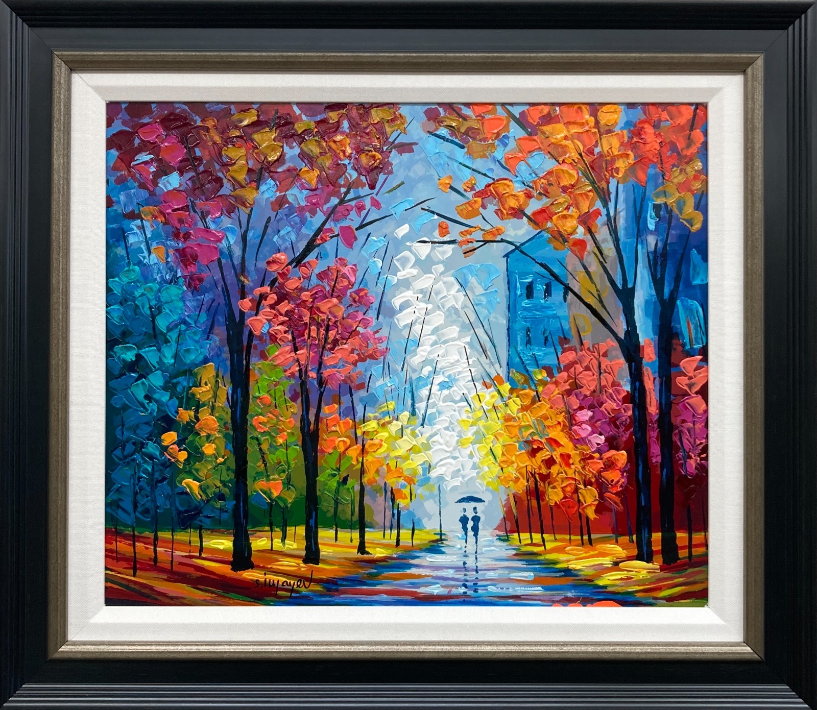 Slava Ilyayev «Under City Lights» Hand Signed Lim. Ed. Serigraph on Wood ART