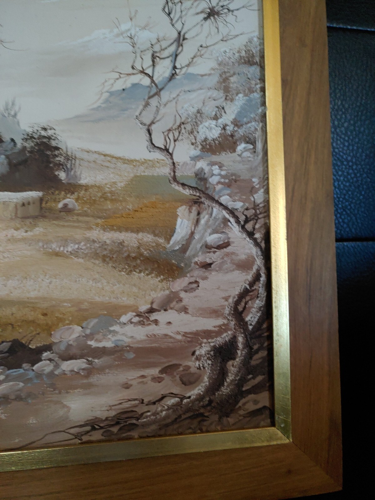 Bernardo Sincich Original Signed Painting Artwork Adobe Southwest Naturalism MCM
