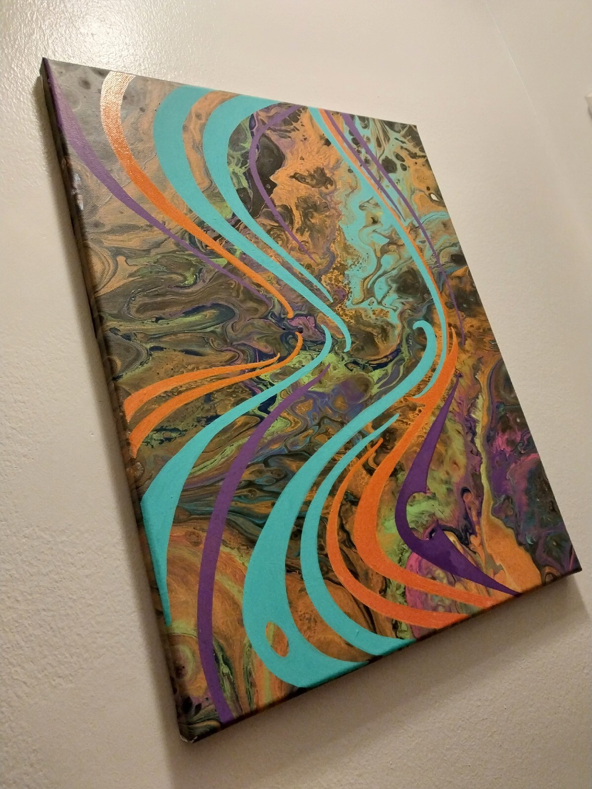 Original Graffiti Designs Painted In Acrylic On Canvas – 16 X 20 Inches