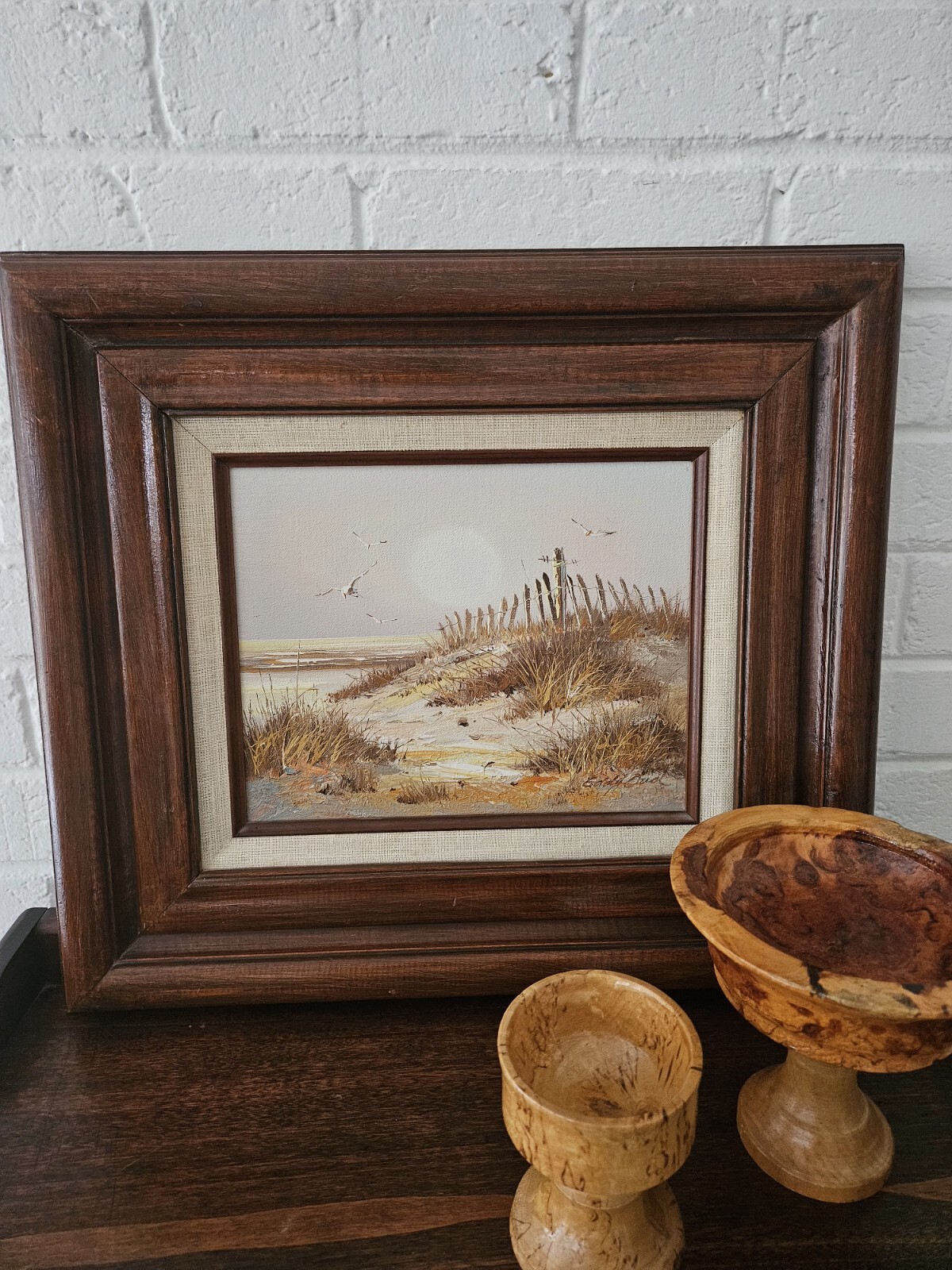 Vintage Eddy Ford Seascape Painting – 16×18″ – Framed – Realism Art