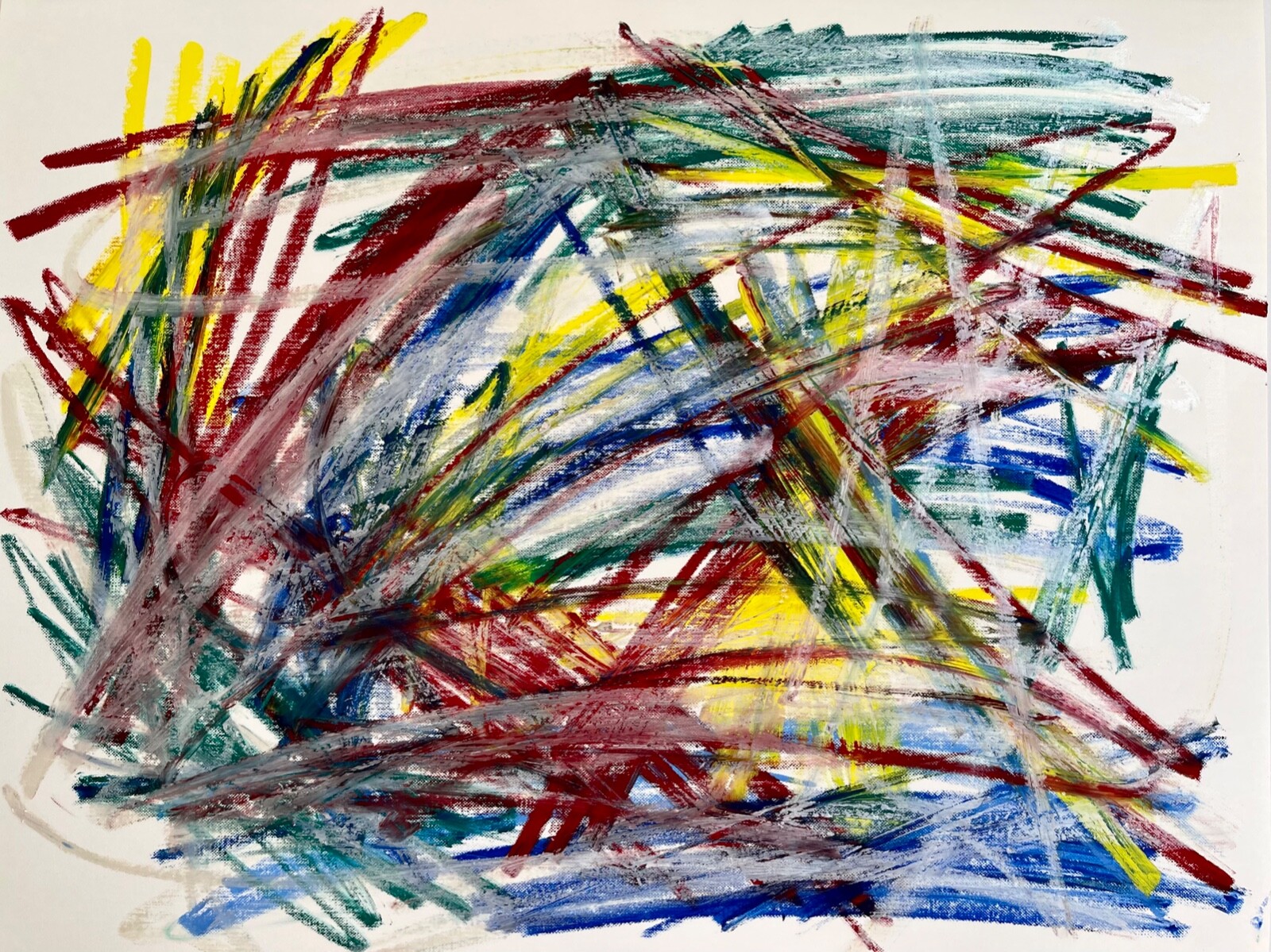 POP ART OIL PASTEL ON PAPER