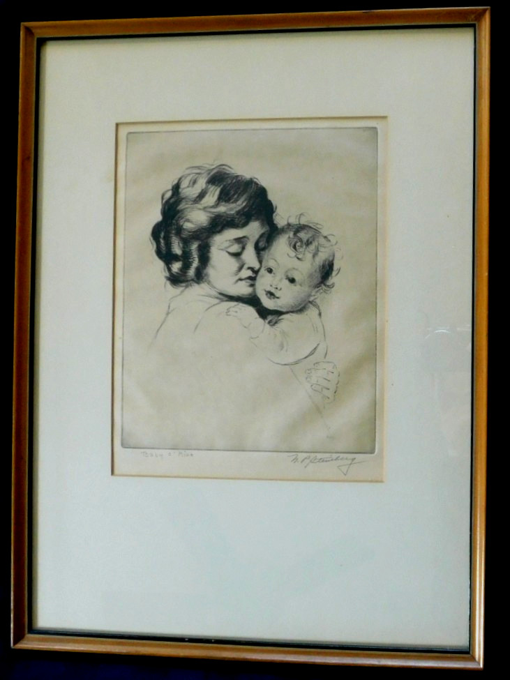 NATHANIEL P. STEINBERG (1893-1976) LISTED AMERICAN FINE ORIGINAL ETCHING