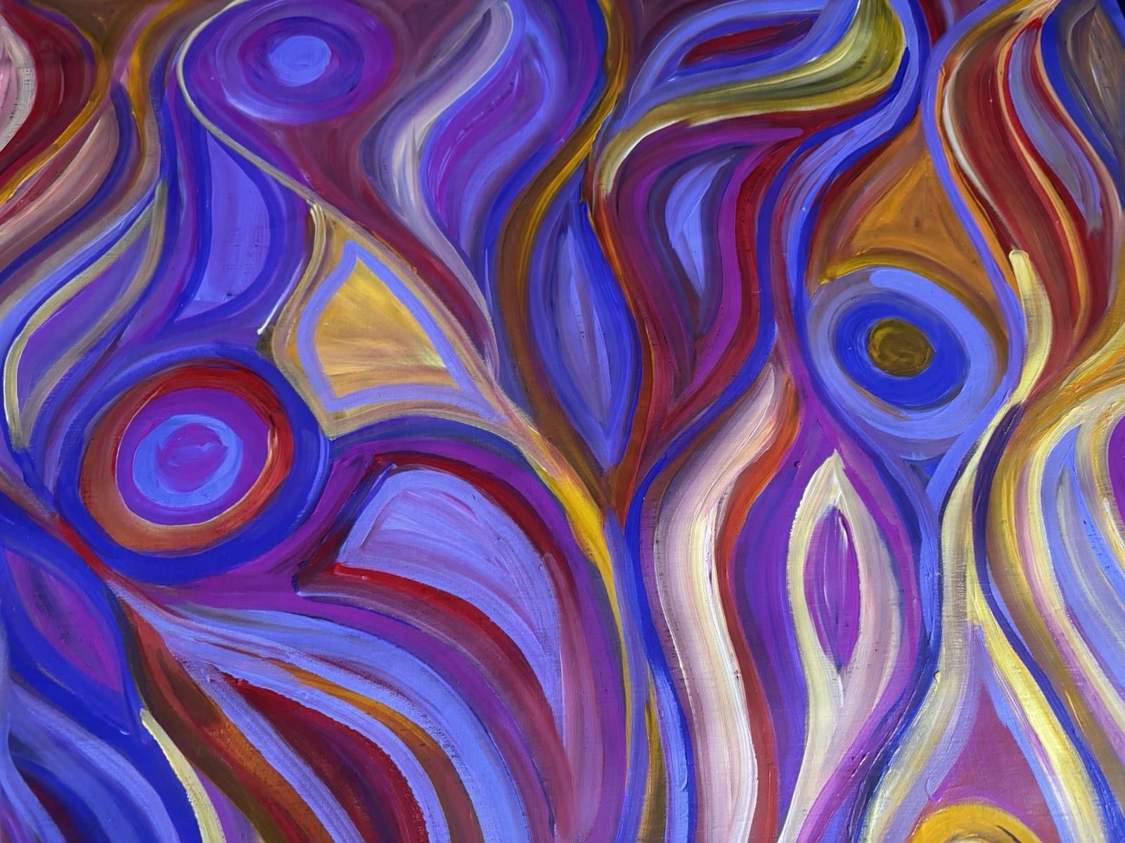 Rachael Nambula. Authentic Aboriginal Art. Size 150cm x 95cm ,Pencil Yam