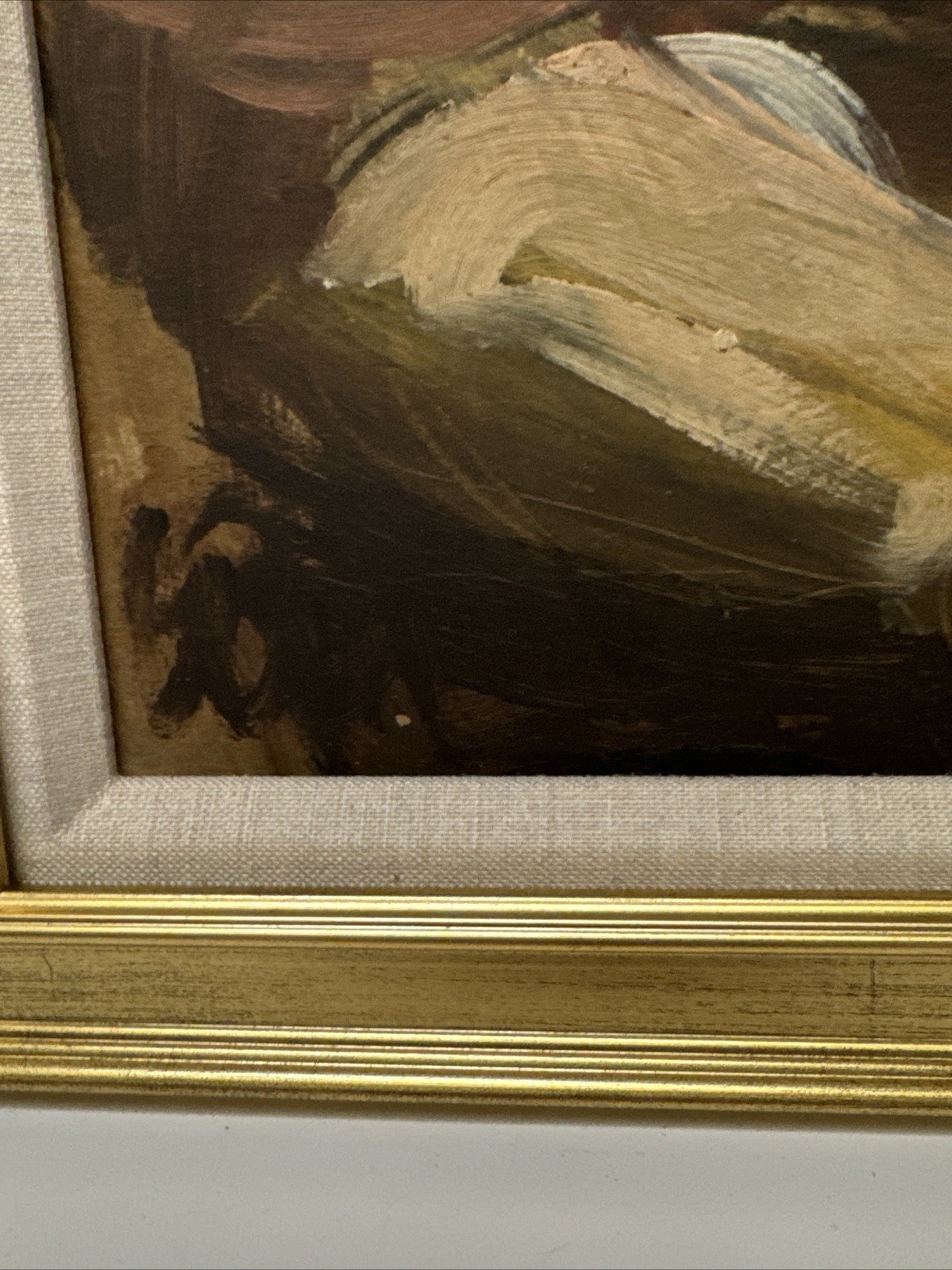 Antique Expressionist Painting Portrait Woman Women Female Model Mystery Artist