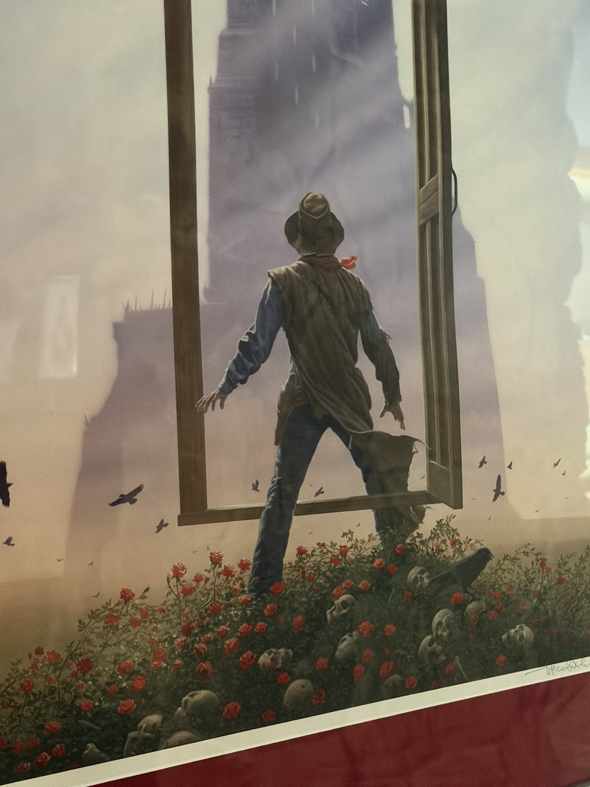 Michael Whelan Dark Tower Roland Gunslinger Ltd Ed Art Print Stephen King Framed
