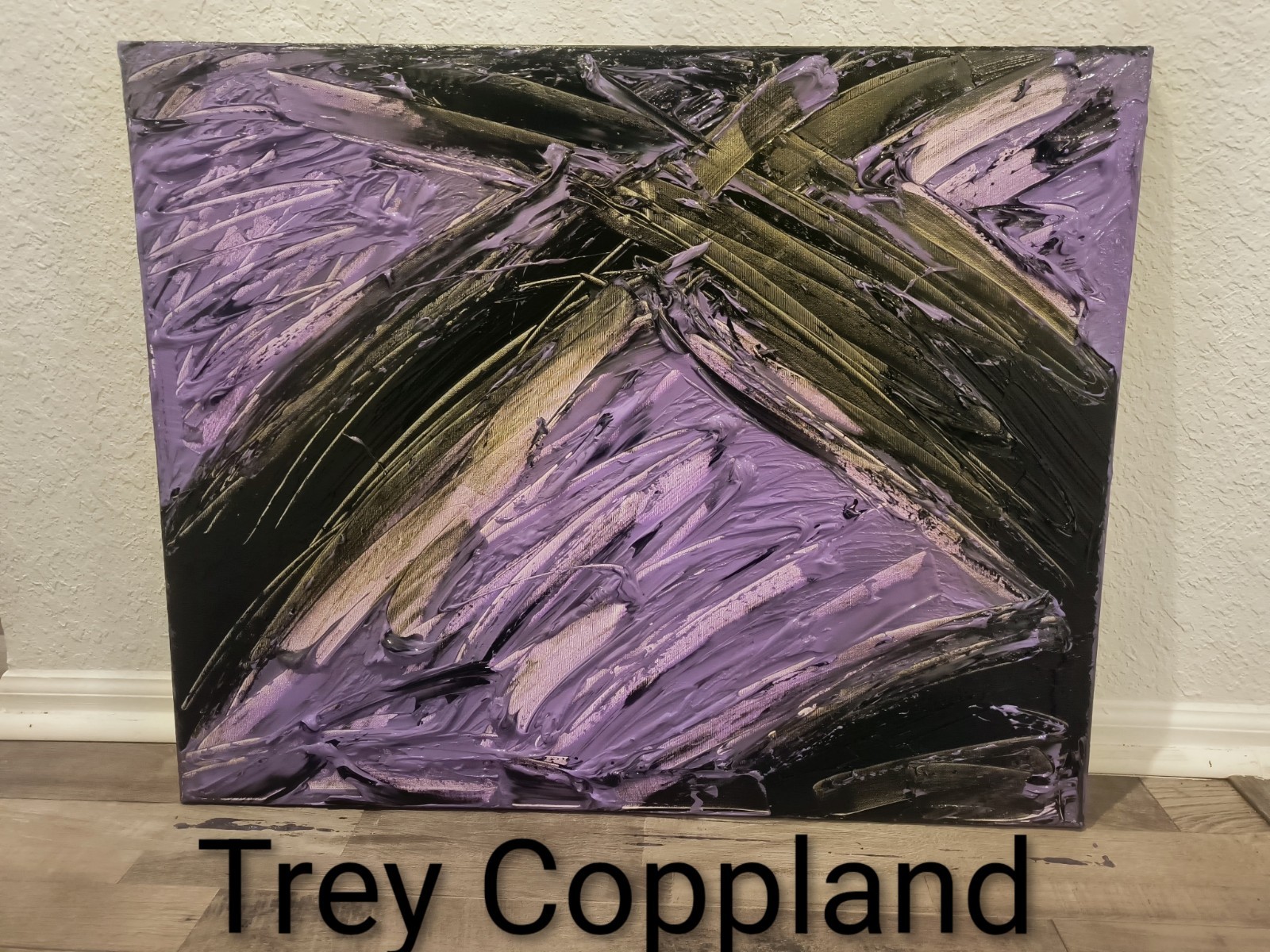 Trey Coppland, Fault Line Abstract Acrylic Painting, Medium, Original, Signed