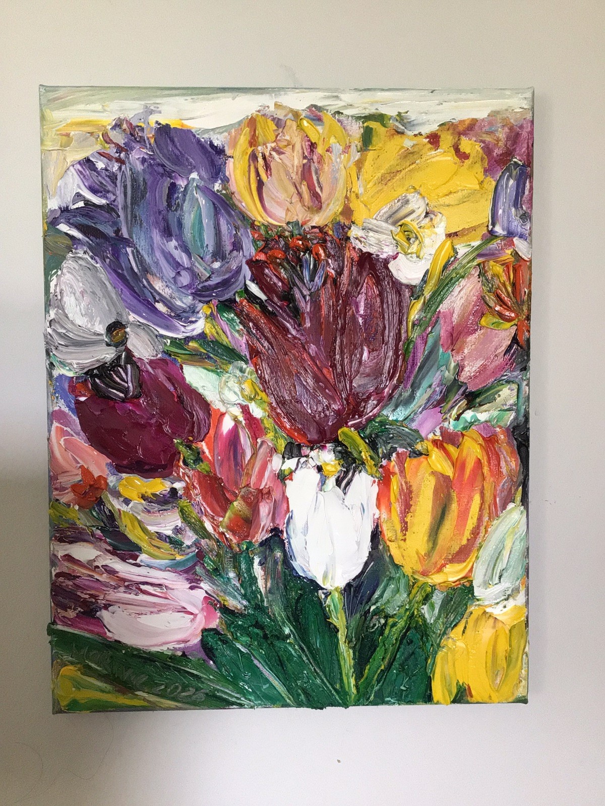Tulips 2. Original Oil Pairing