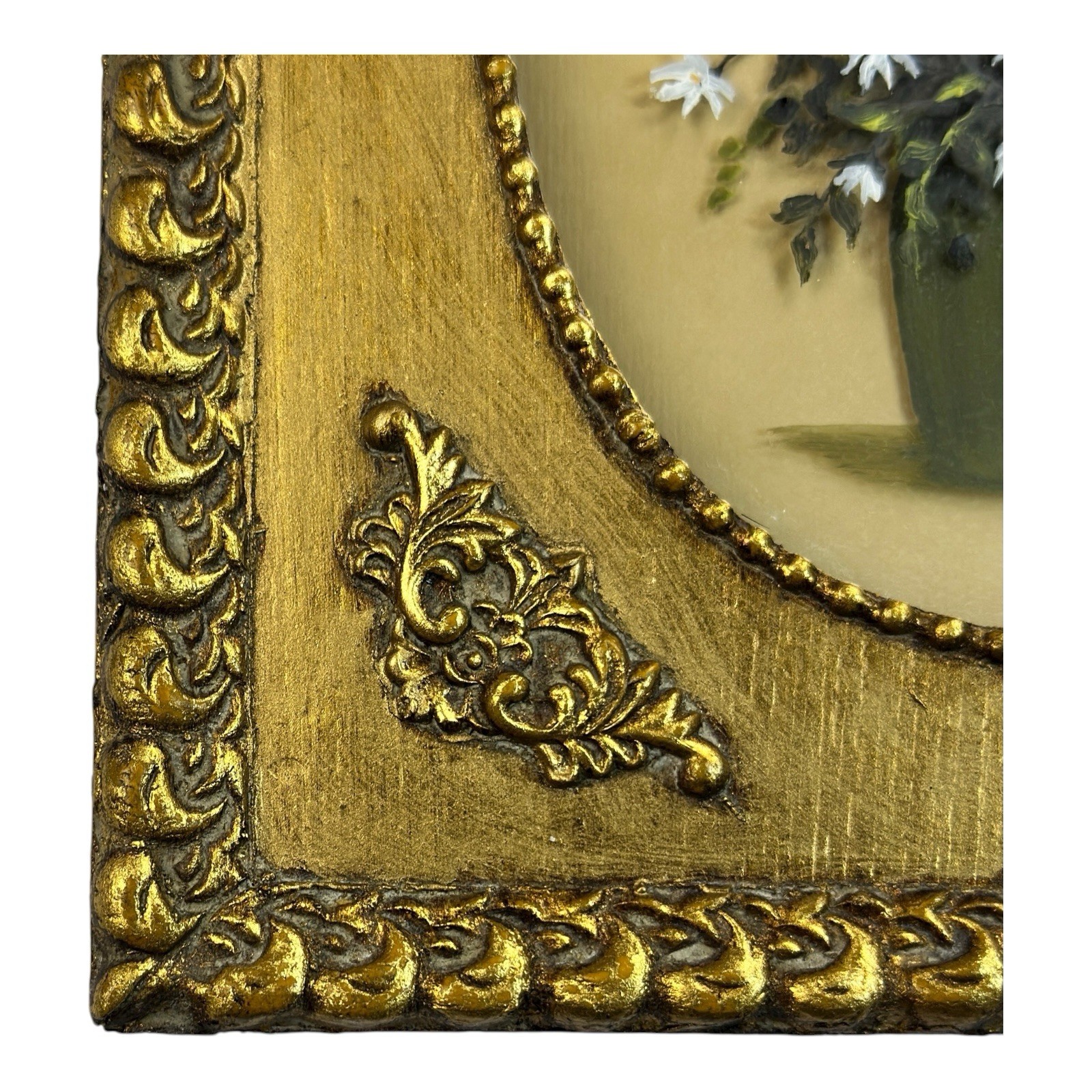 SET ORIGINAL SIGNED Jean Bartlett 3D Stereographic Oil Layered Glass Wood Frame