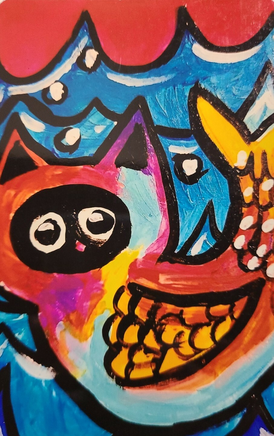 «NEW» NOT ACEO «PURRMAID CAT #3 » 3.5X5.5 ART MAGNET 2000-now