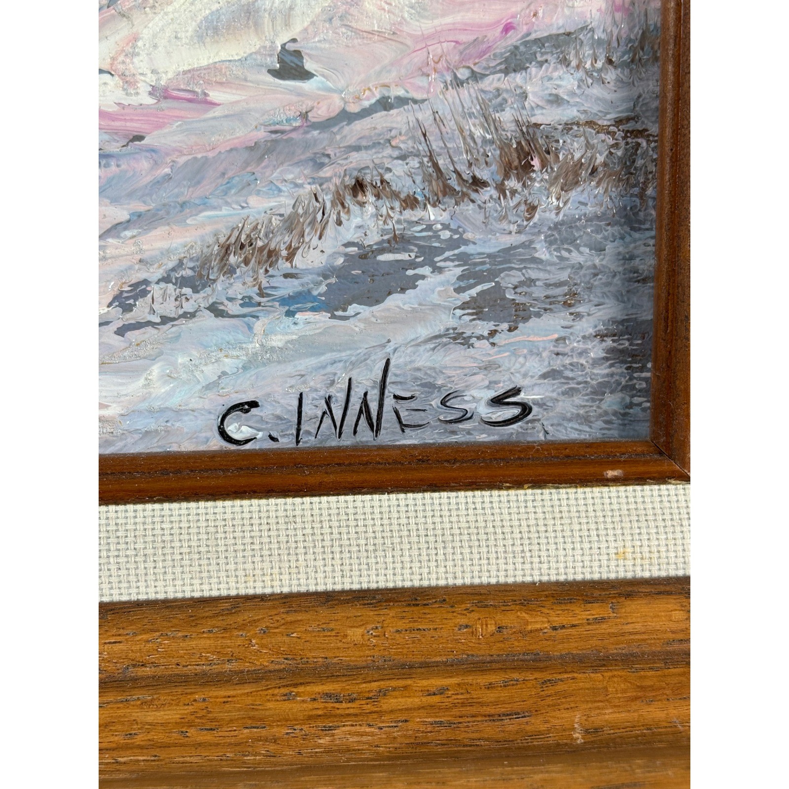 Clara C Inness Signed Original Painting- Landscape Art American Artist 1874-1932