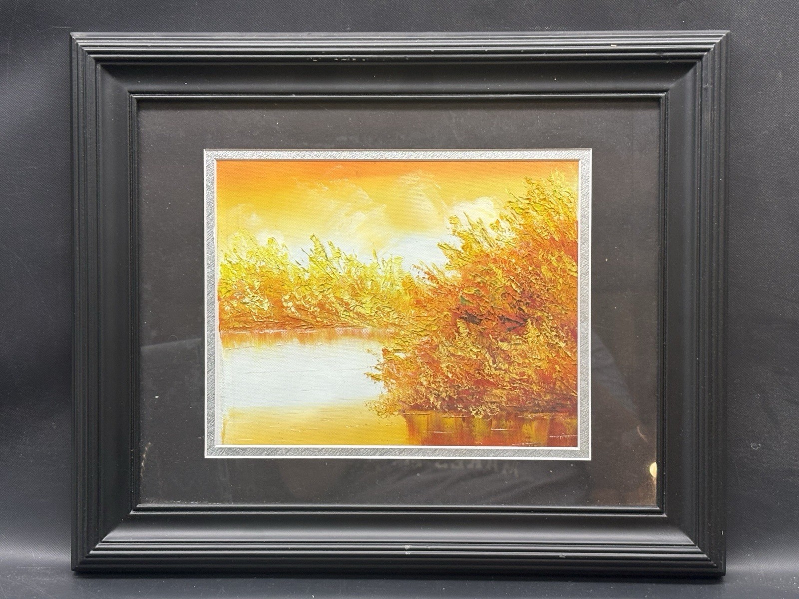 Original Vietnamese Oil Painting Heavy Impasto Canvas 2000s 17×13.5