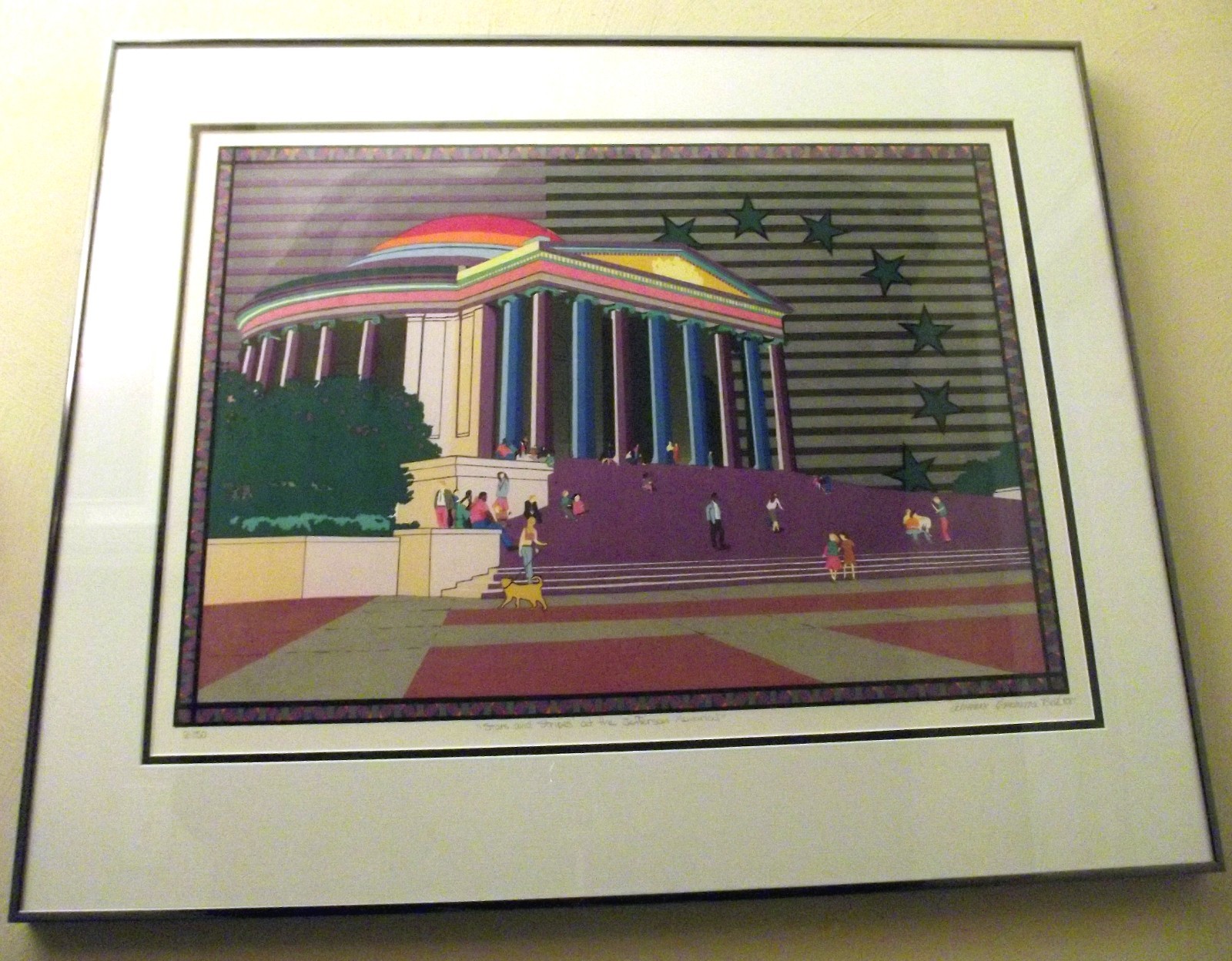 1988 Original Serigraph Prints WASHINGTON D.C. by Local Artist ADRIENNE BECK «88