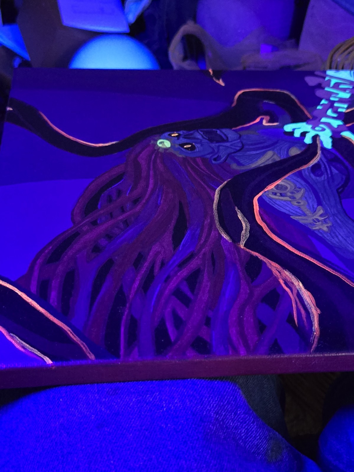 GLOW IN THE DARK | Zelda Tears of the Kingdom Ganondorf Acrylic Painting