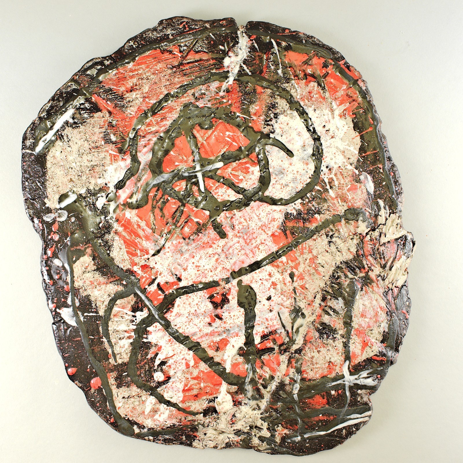 sculpture relief plastic art ceramic Vir Vita Notatus sign Prof Loeschner-Gornau