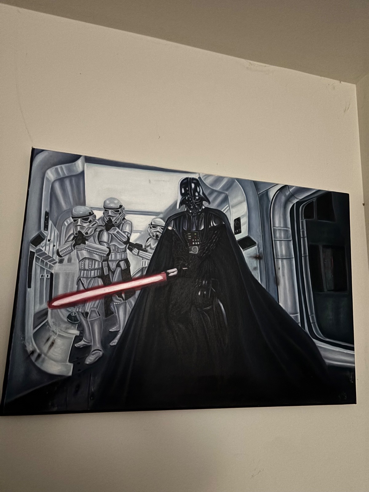 star wars oil painting l@@k, Darth Vader, local pickup only