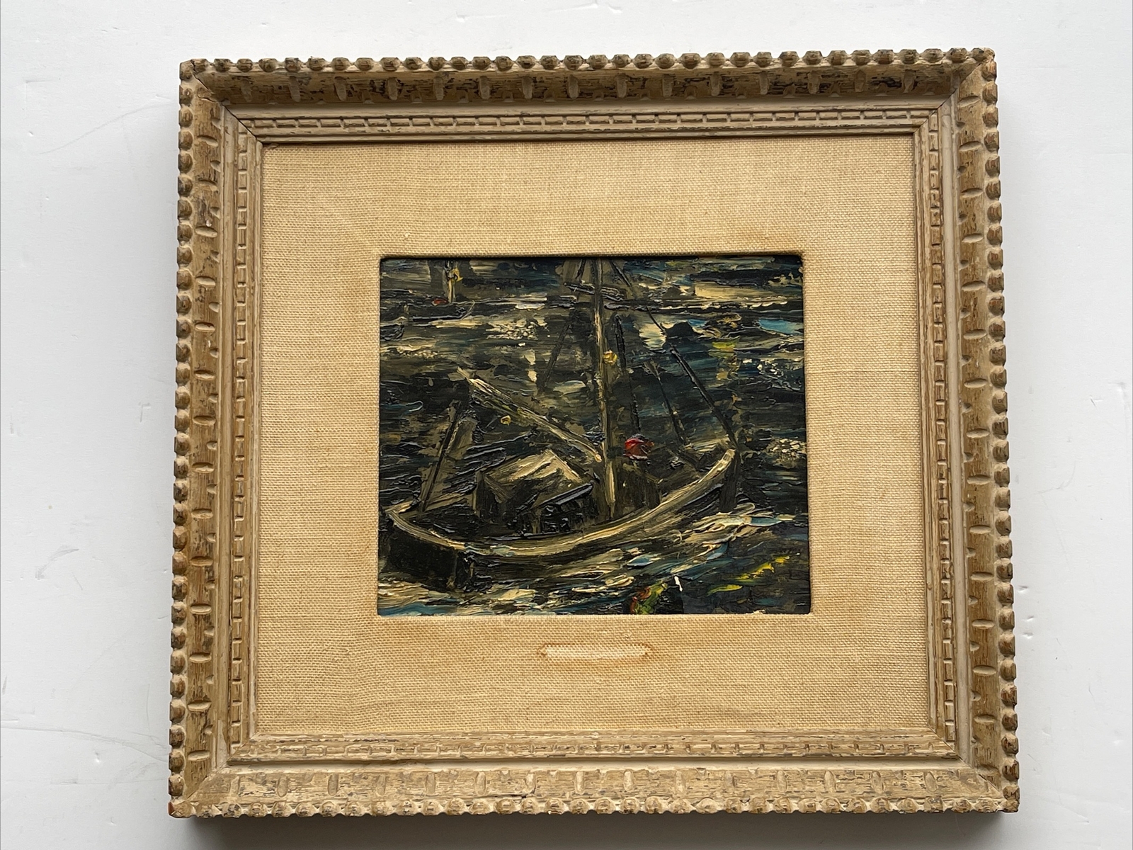 JOHN ROCKWELL PAINTING NIGHT SAILING WPA REGIONALISM NAUTICAL LISTED FAMOUS OIL