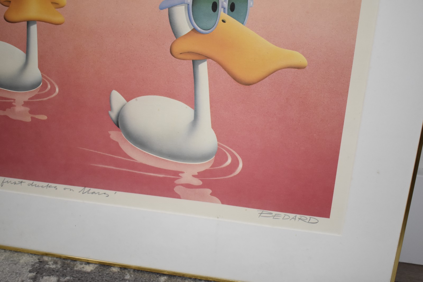 Michael Bedard «First Ducks on Mars» signed original w/ certificate 419/450