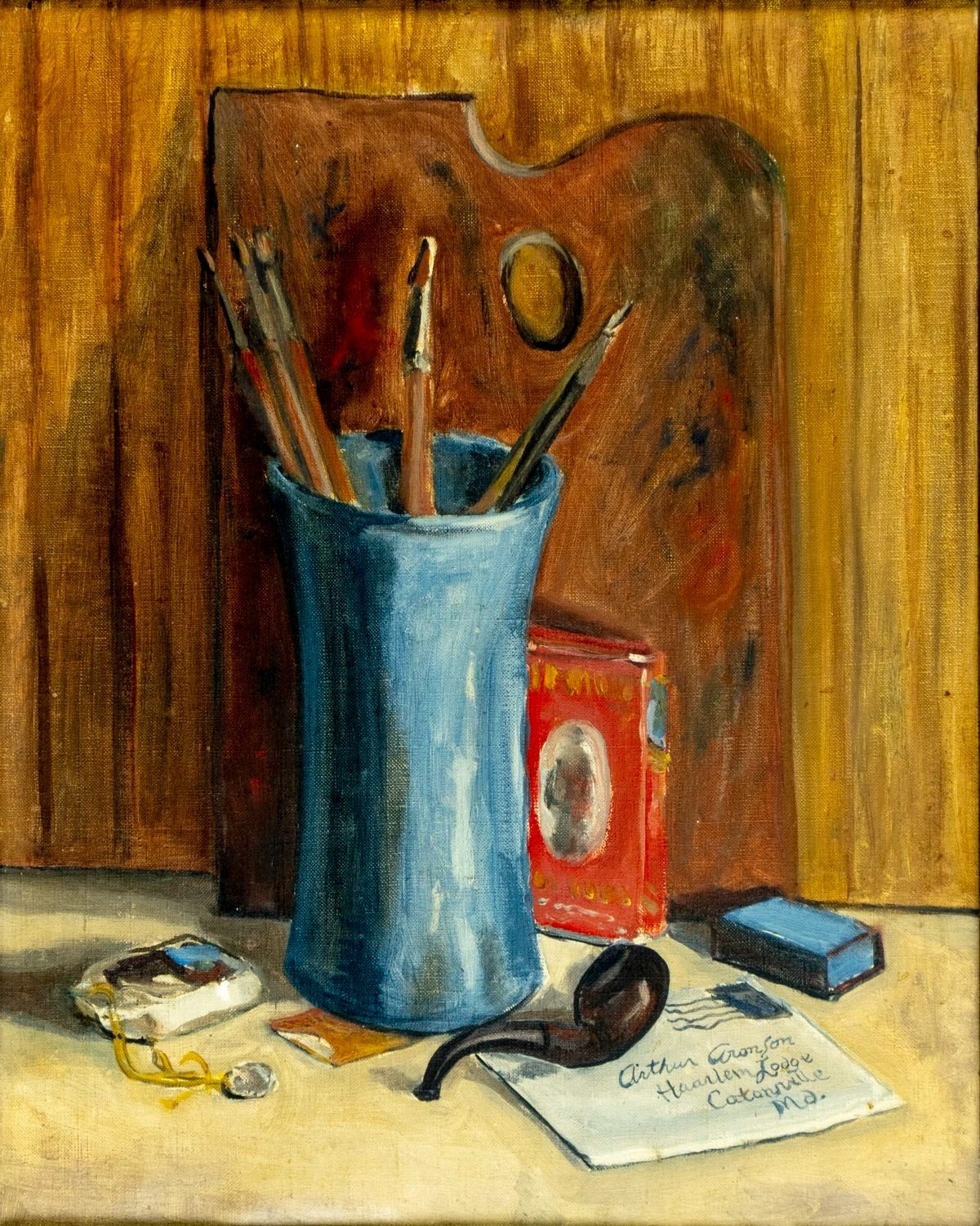 Arthur Aronson (MD,mid 20C) oil painting 149620