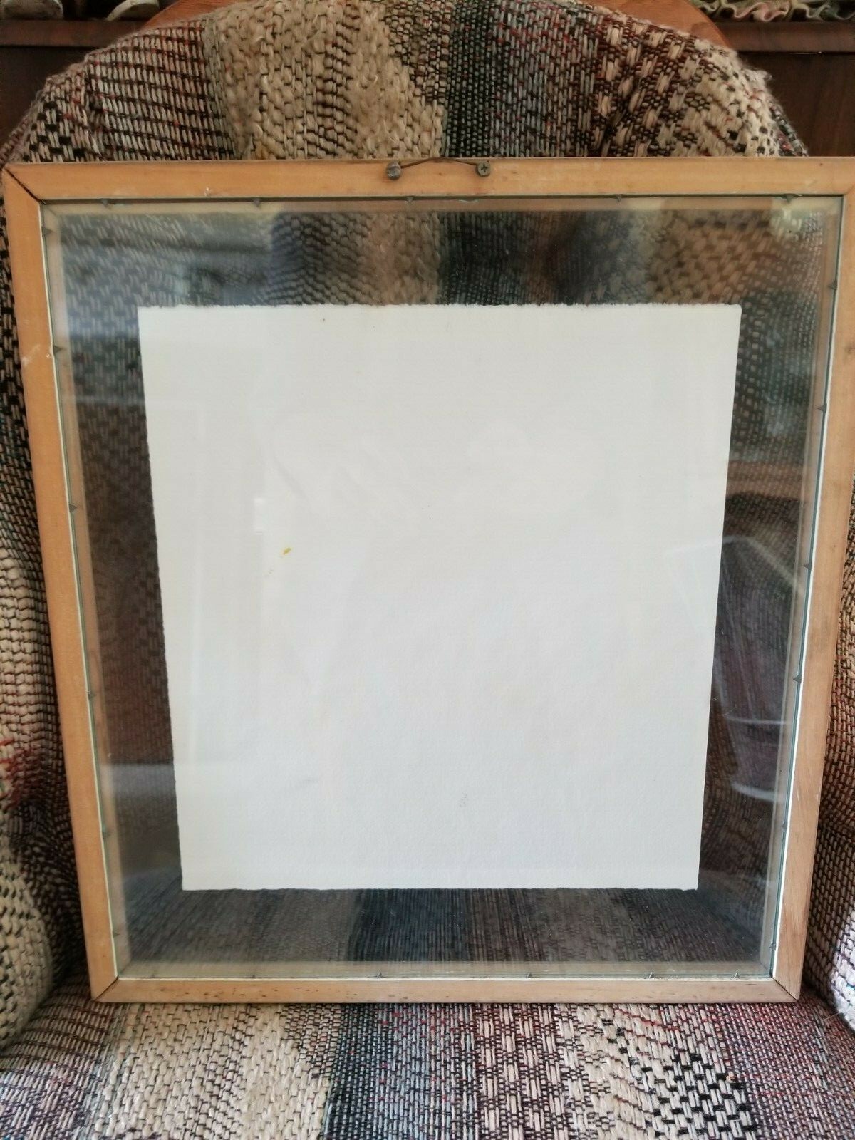 1972 Painting of Flowers & Animals By Timothea Campbell in Shabby Chic Frame