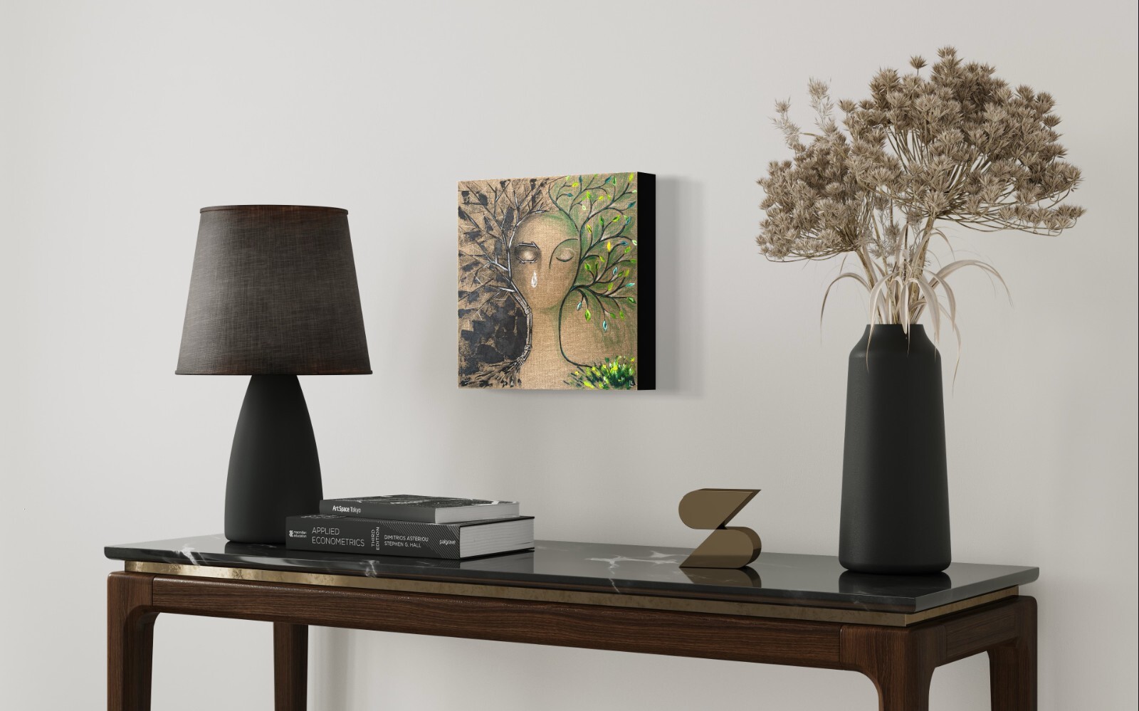 Symbolic Art, a picture about ecology, environmental pollution Art, nature image