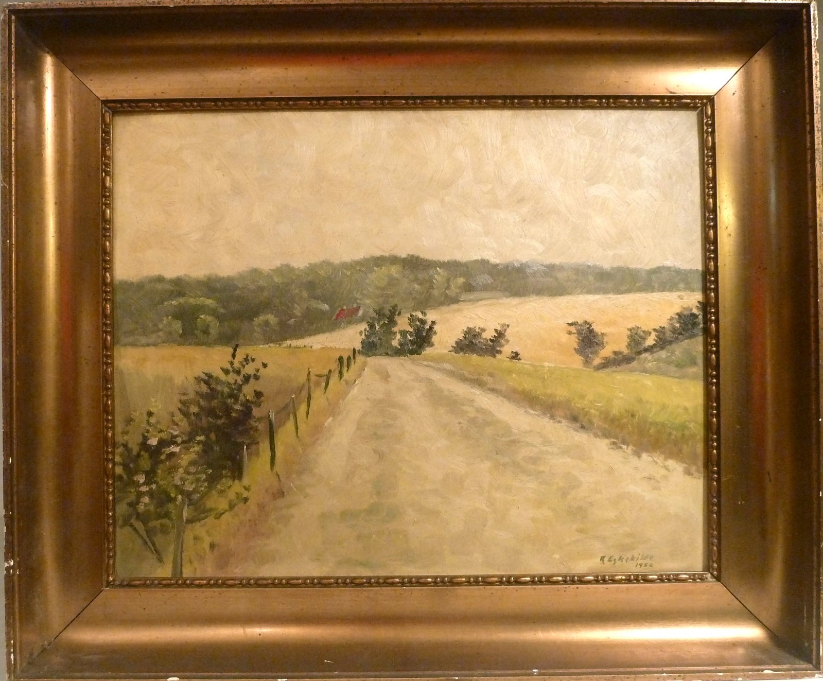 RUBEN ESKEKILDE! LANDSCAPE WITH ROAD TO THE FOREST