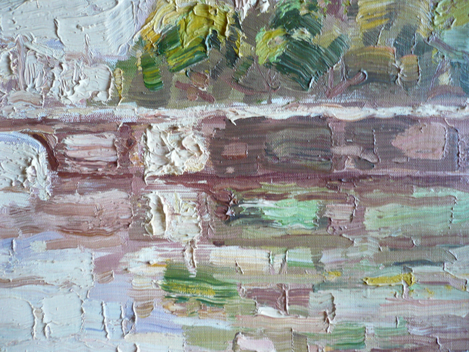 PREBEN RASMUSSEN, DENMARK FRANCE LISTED CHUNKY IMPASTO MODERN FRENCH LANDSCAPE
