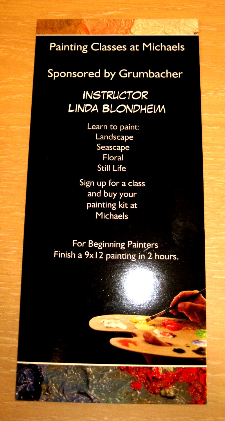 Signed Landscape Acrylic Painting on Board 8 x 10″