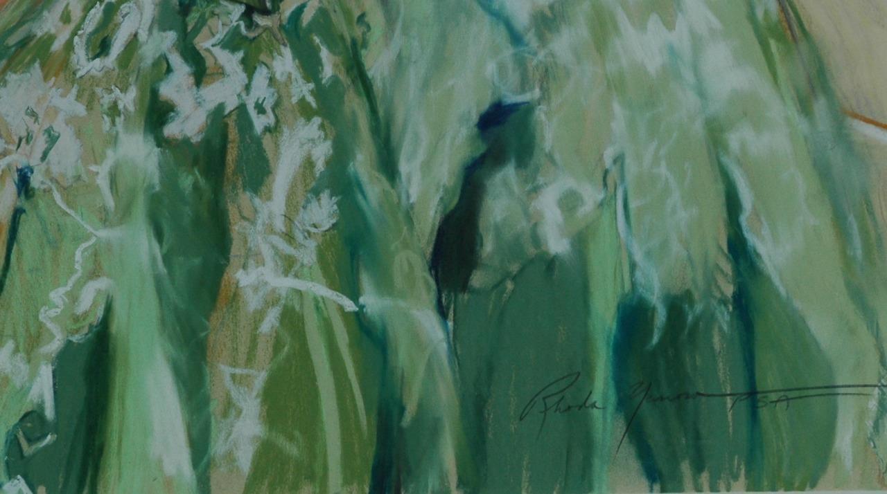 Beautiful Watercolor Titled «Two Dancers» by New Jersey Artist Rhoda Yanow