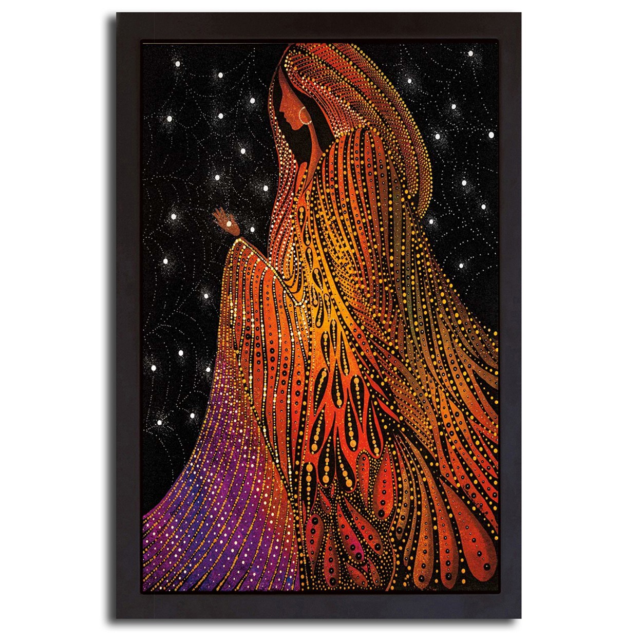 Black Floater-Framed Catching Dreams by Albert Canvas Giclee Art (20 x 14 in)