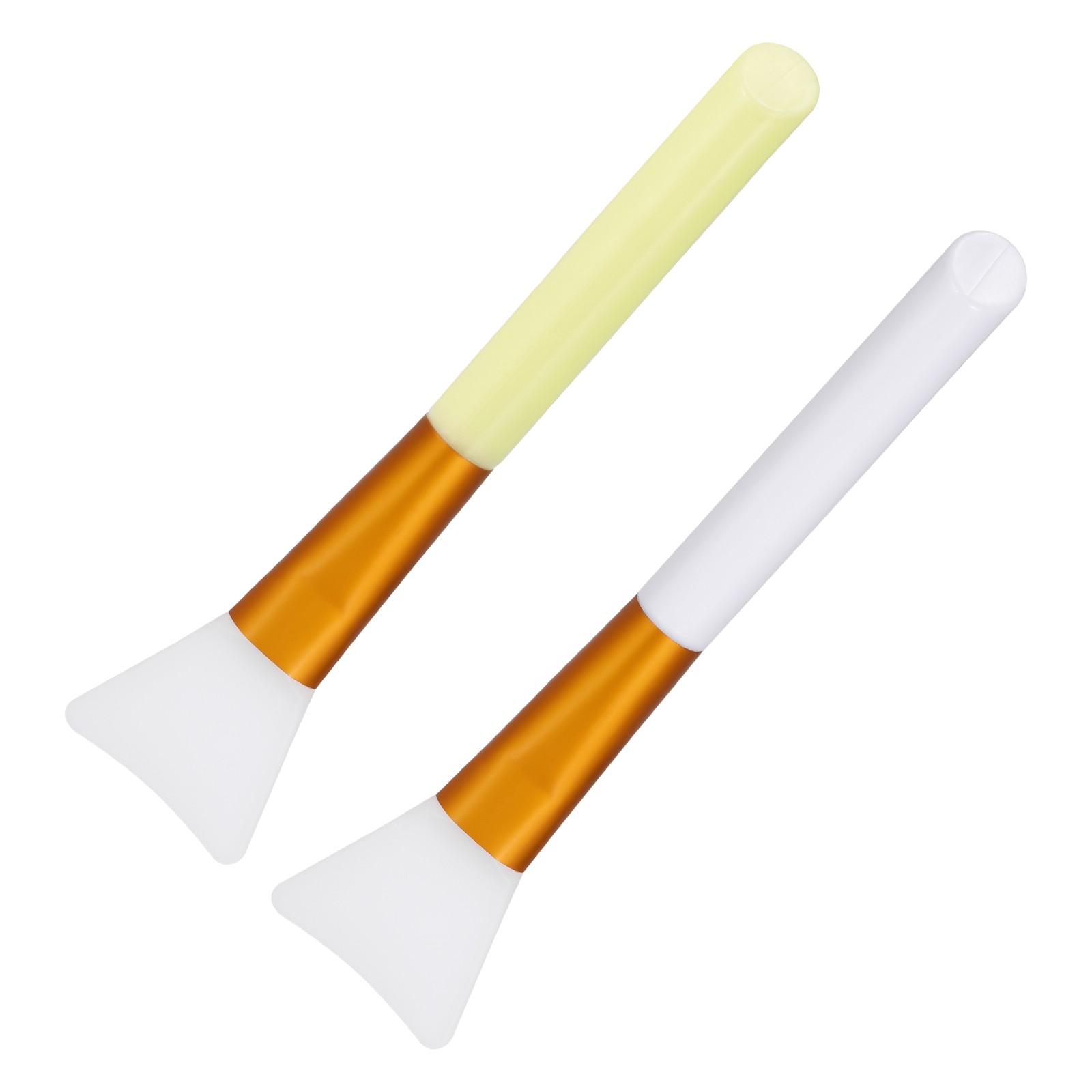 Silicone Epoxy Brushes White, Yellow Applicator DIY Brush, Pack of 2