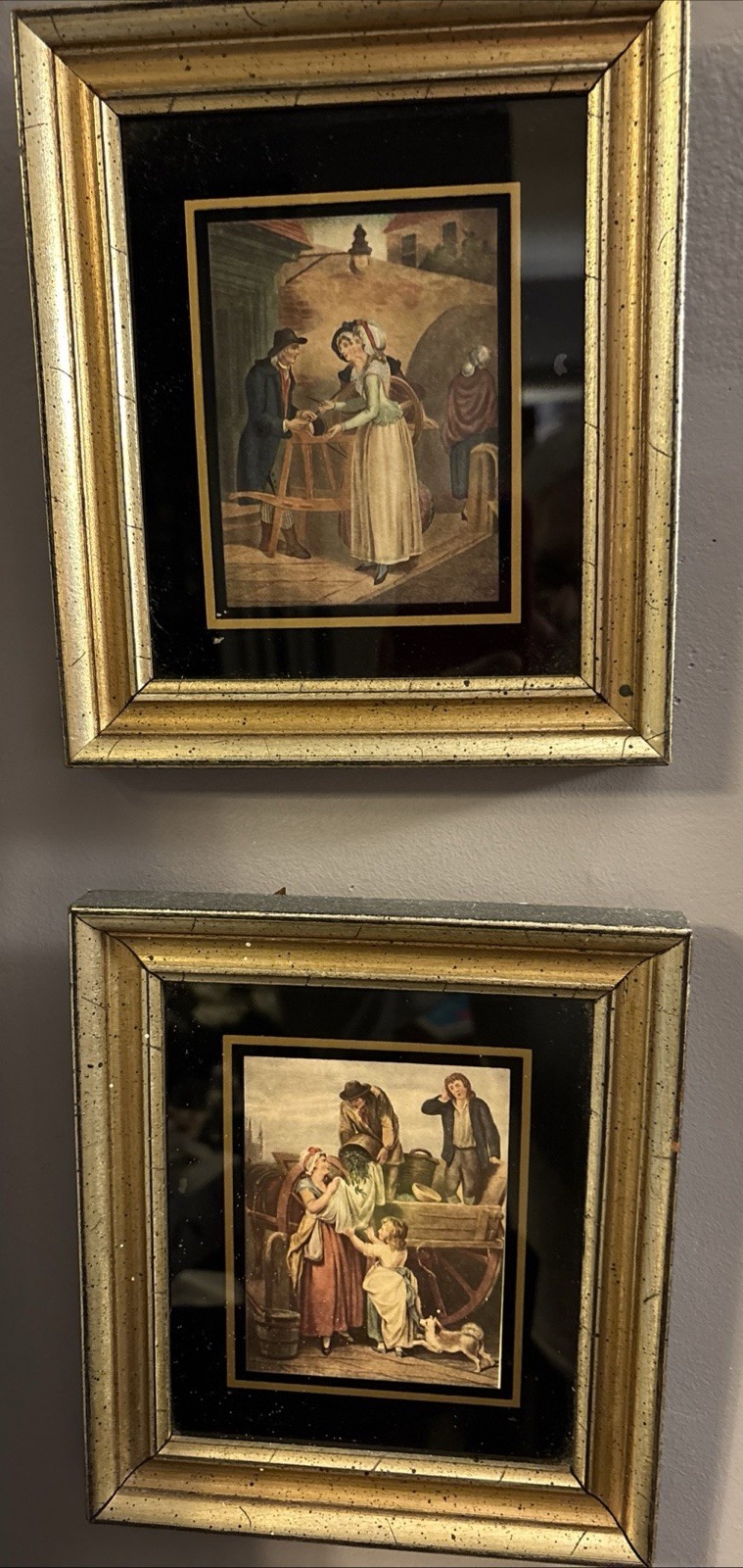 Pair Francis Wheatley Prints, Plates 6&7 from 14 Scene “Cries of London” Series