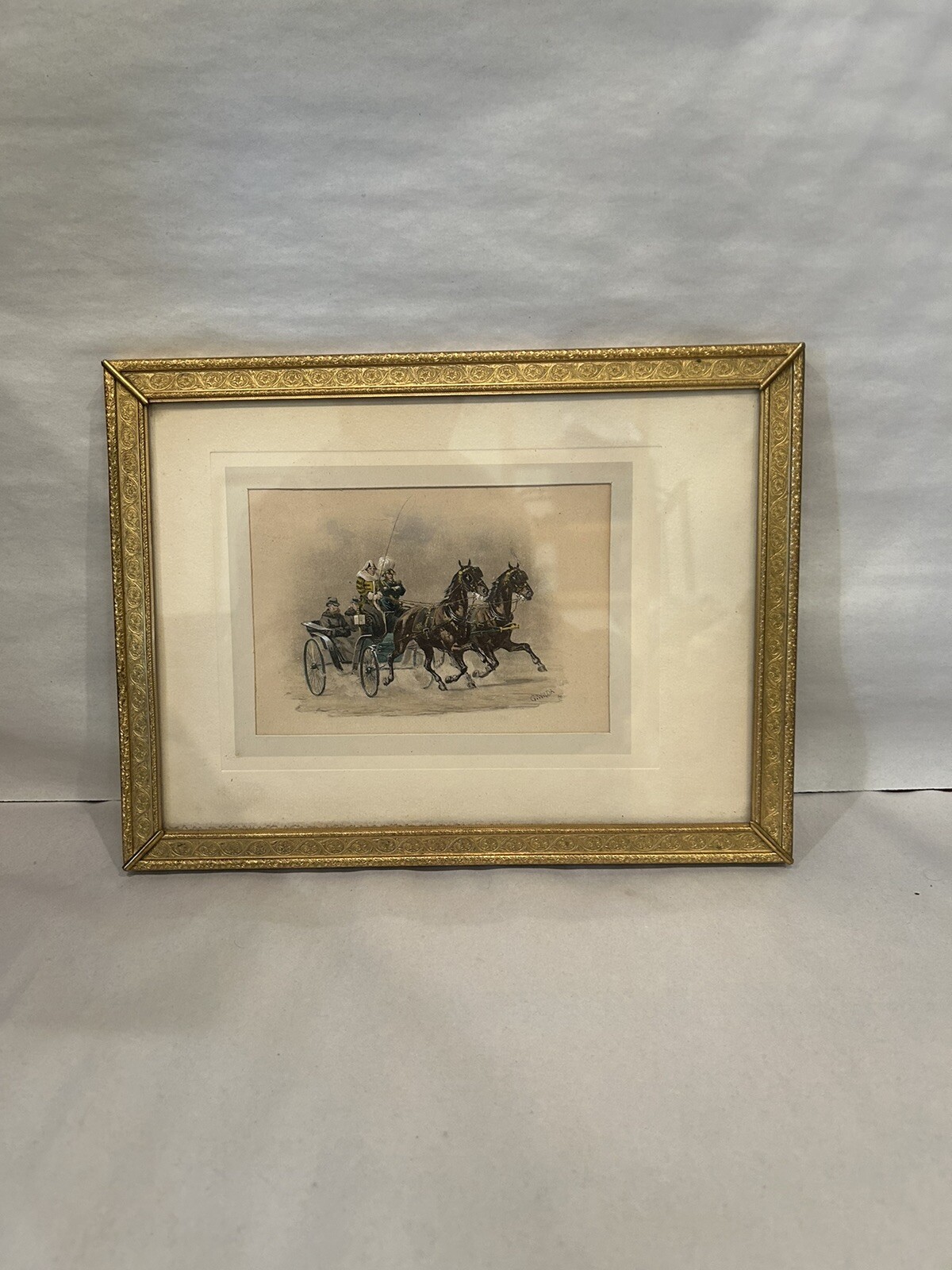 Hans Gottfried WILDA (1862-1911) Mixed Media Painting On Paper Well Framed