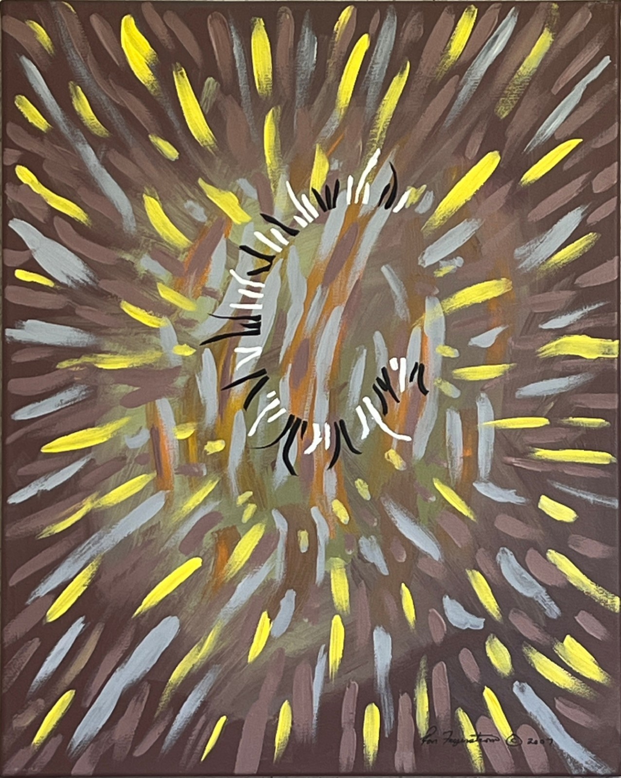Original Abstract Acrylic Art Painting – Self Reliance 3